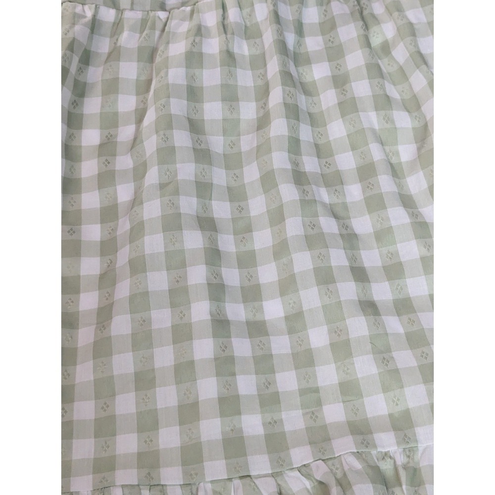 Lily Rose Sage Green Gingham Puff Sleeve Tie-Back Dress – Women's XS - Picture 12 of 16